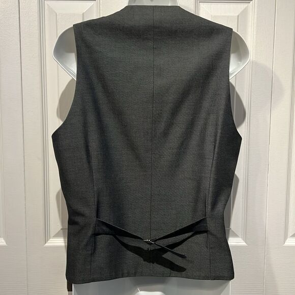 Guess Unisex Charcoal Grey Lined Button Closure Vest Size XS - Picture 7 of 14